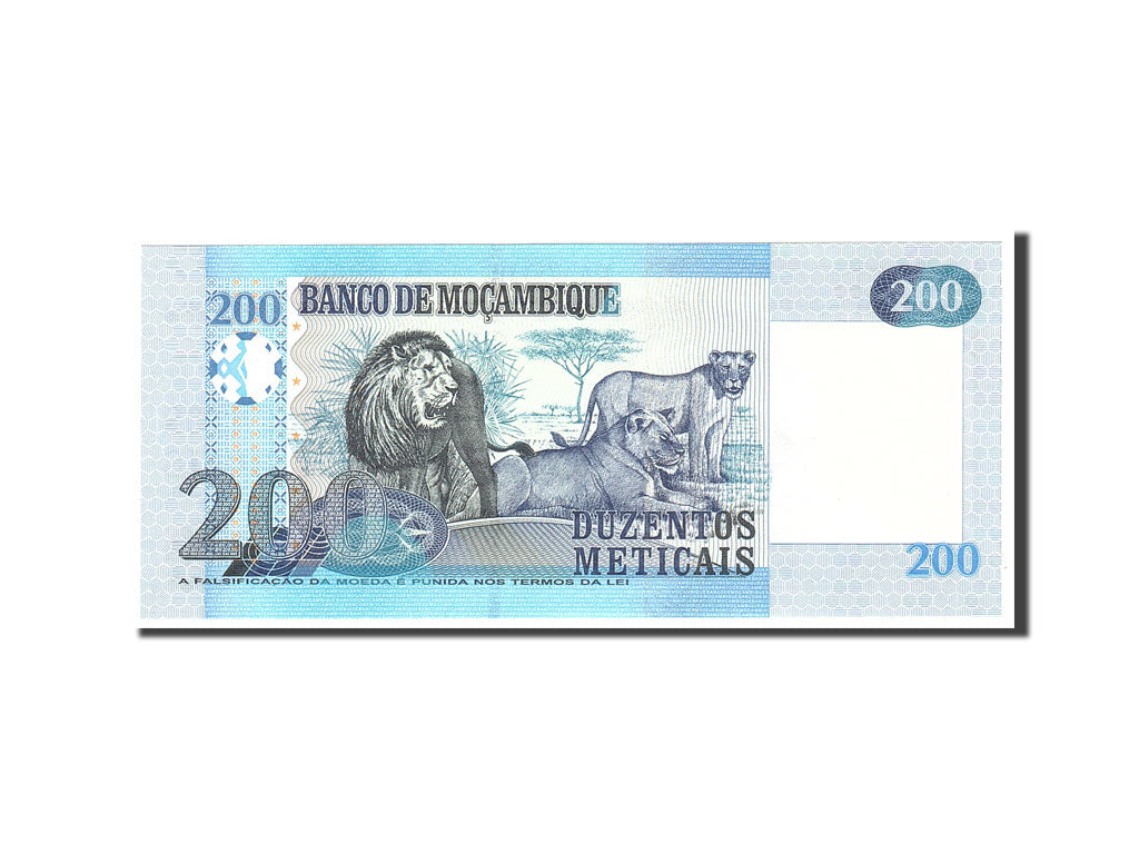 Banknote, Mozambique, 200 Meticais, 2006, 2006-06-16, KM:146a, UNC(65-70)
