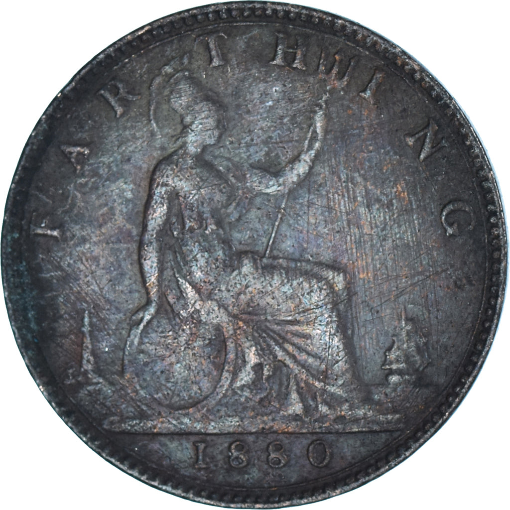Coin, Great Britain, Farthing, 1880