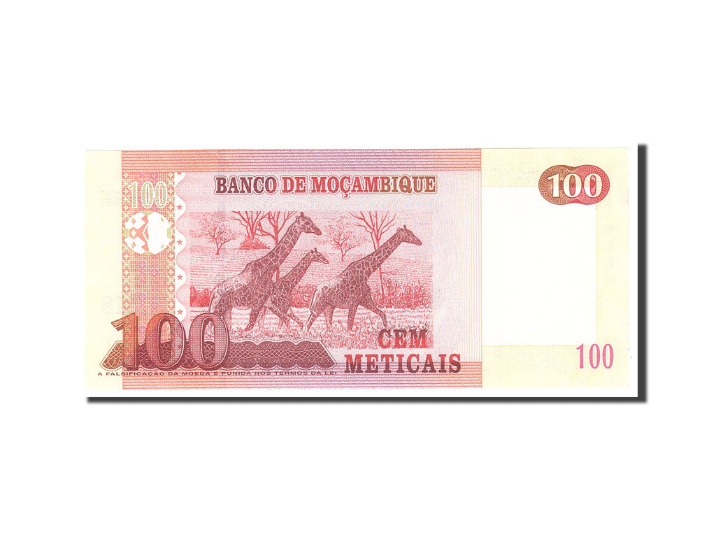 Mozambique, 100 Meticais, 2006, KM:145a, 2006-06-16, UNC(65-70)