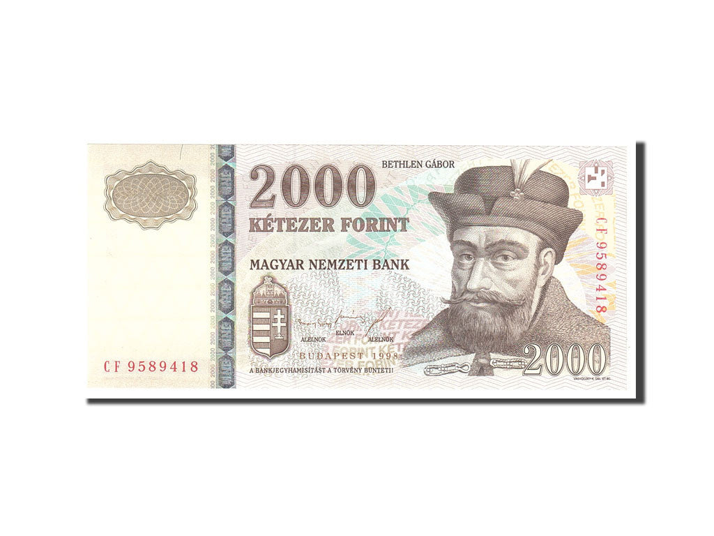 Ungarn, 2000 Forint, 1998, KM:181a, Undated, UNC(65-70)