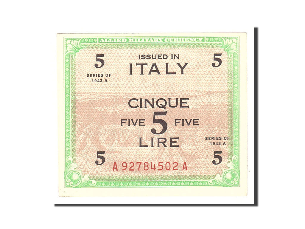 Italy, 5 Lire, 1943, KM:M18a, Undated, AU(55-58)