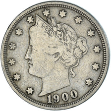 Moeda, Estados Unidos da América, 5 Cents, 1900