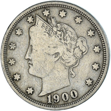 Coin, United States, 5 Cents, 1900