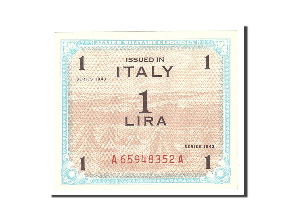 Italy, 1 Lira, 1943, KM:M10b, Undated, UNC(63)
