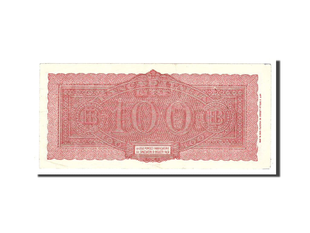 Italy, 100 Lire, 1944, KM:75a, 1944-12-10, EF(40-45)