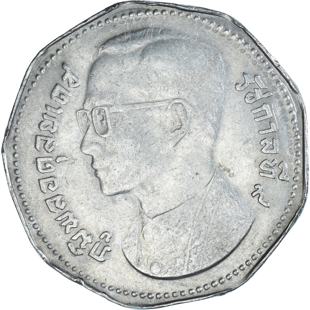 Moneda, Tailandia, 5 Baht, 1992