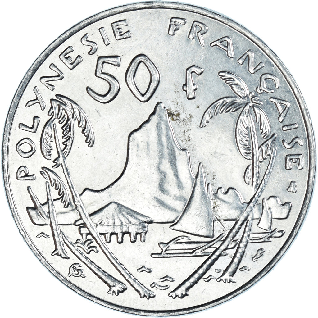Moneda, Polinesia francesa, 50 Francs, 1996