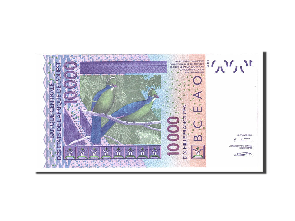 Banknote, West African States, 10,000 Francs, 2003, Undated, KM:118Aa