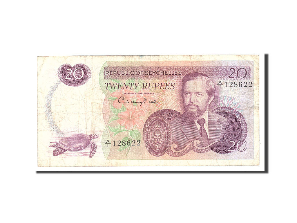 Seychelles, 20 Rupees, 1977, Undated, KM:20a, VF(20-25)