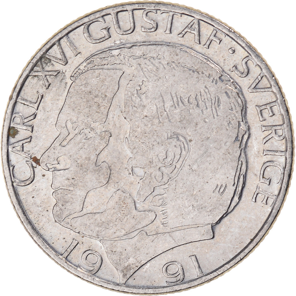 Moneta, Szwecja, Krona, 1991