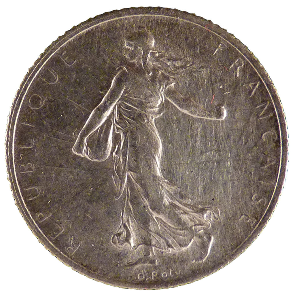 FRANCE, Semeuse, 1 Franc, 1913, Paris, AU(50-53), Silver, 23, Gadoury #467, 5.00
