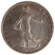 FRANCE, Semeuse, 1 Franc, 1913, Paris, AU(50-53), Silver, 23, Gadoury #467, 5.00