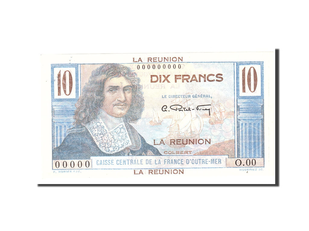 Banknote, Réunion, 10 Francs, 1947, Undated, KM:42a, UNC(60-62)