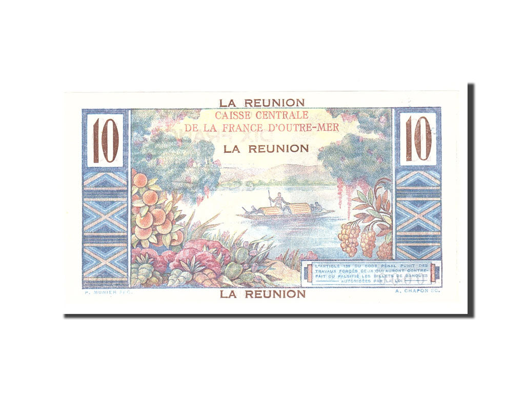 Banknote, Réunion, 10 Francs, 1947, Undated, KM:42a, UNC(60-62)