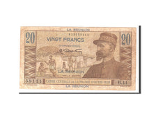 Billete, 20 Francs, 1947, La Reunión, KM:43a, Undated, BC