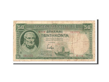 Banknote, Greece, 50 Drachmai, 1939, 1939-01-01, KM:107a, VG(8-10)