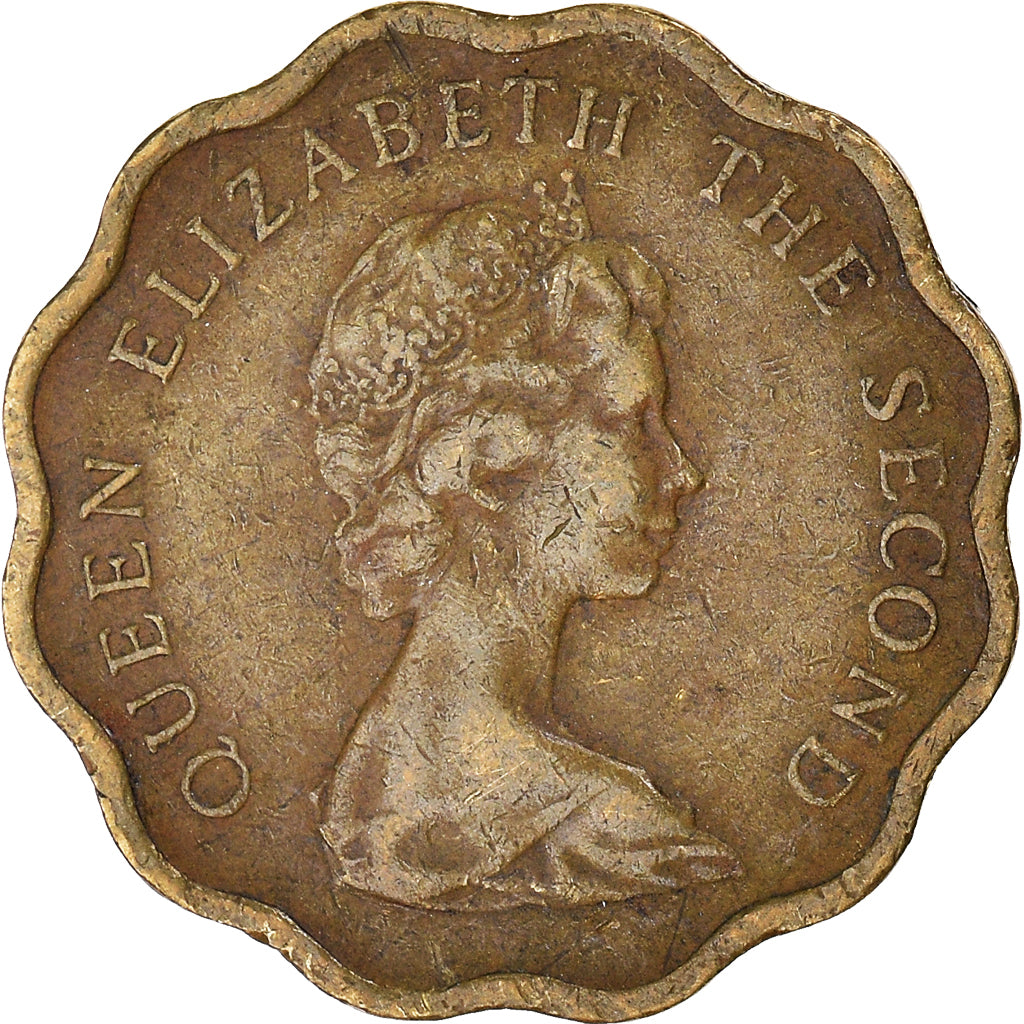 Coin, Hong Kong, 20 Cents, 1977