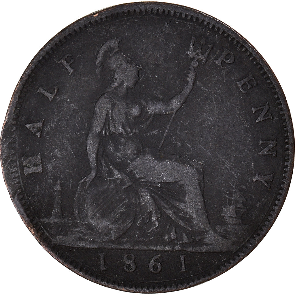 Coin, Great Britain, 1/2 Penny, 1861