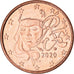 Moneta, Francja, Euro Cent, 2020