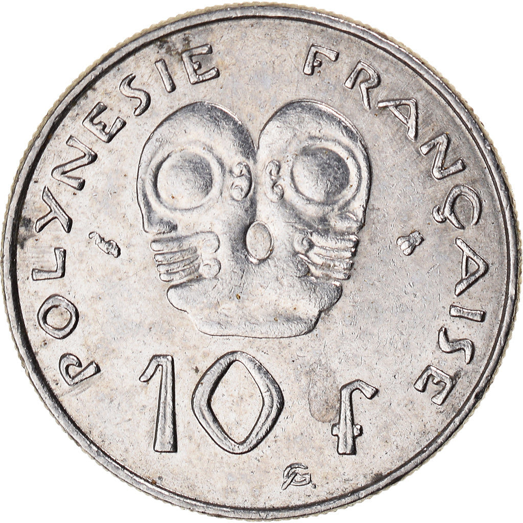Coin, French Polynesia, 10 Francs, 1996