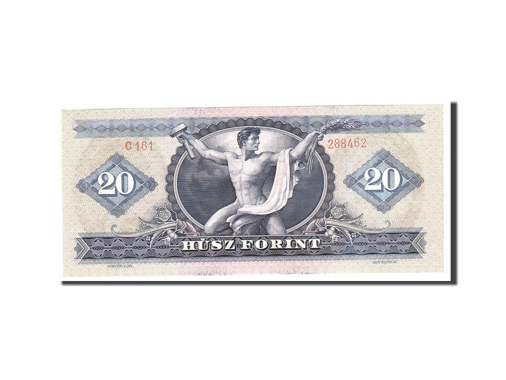 Banknote, Hungary, 20 Forint, 1969, 1969-06-30, KM:169e, UNC(65-70)