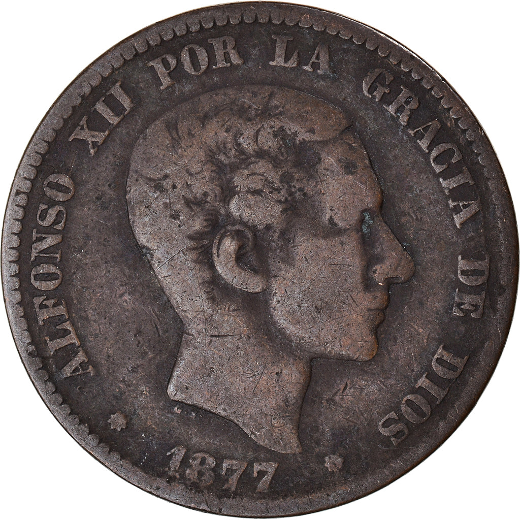 Moneda, España, 10 Centimos, 1877