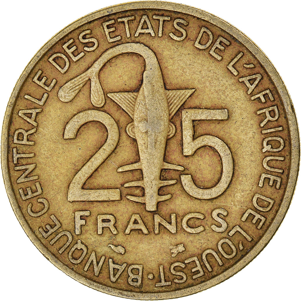 Coin, West African States, 25 Francs, 1996