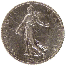 FRANCE, Semeuse, Franc, 1914, Paris, KM #844.1, AU(55-58), Silver, 23, Gadoury..