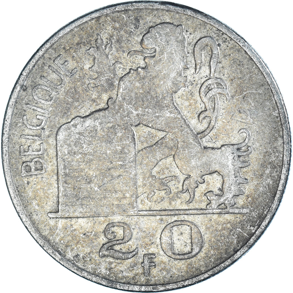Coin, Belgium, 20 Francs, 20 Frank, 1950