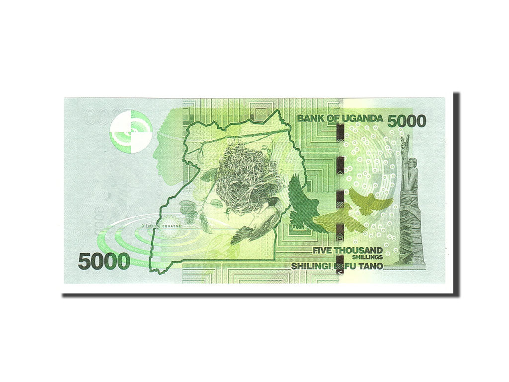 Banknote, Uganda, 5000 Shillings, 2010, Undated, KM:51, UNC(65-70)