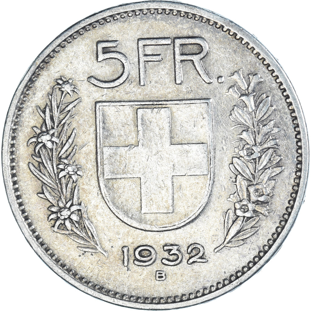 Münze, Schweiz, 5 Francs, 1932