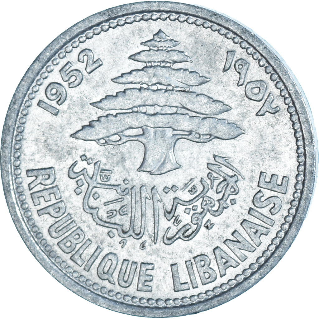 Moneta, Libano, 5 Piastres, 1952