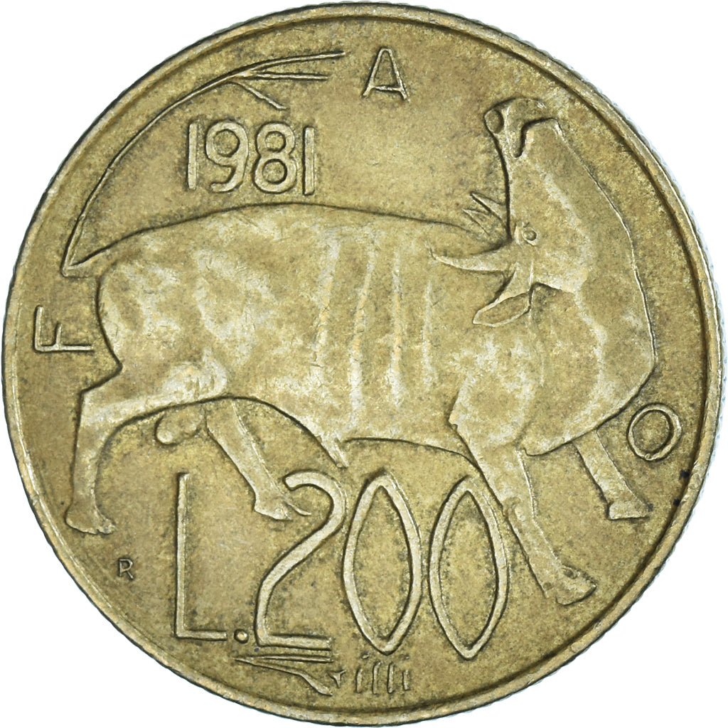 Coin, San Marino, 200 Lire, 1981