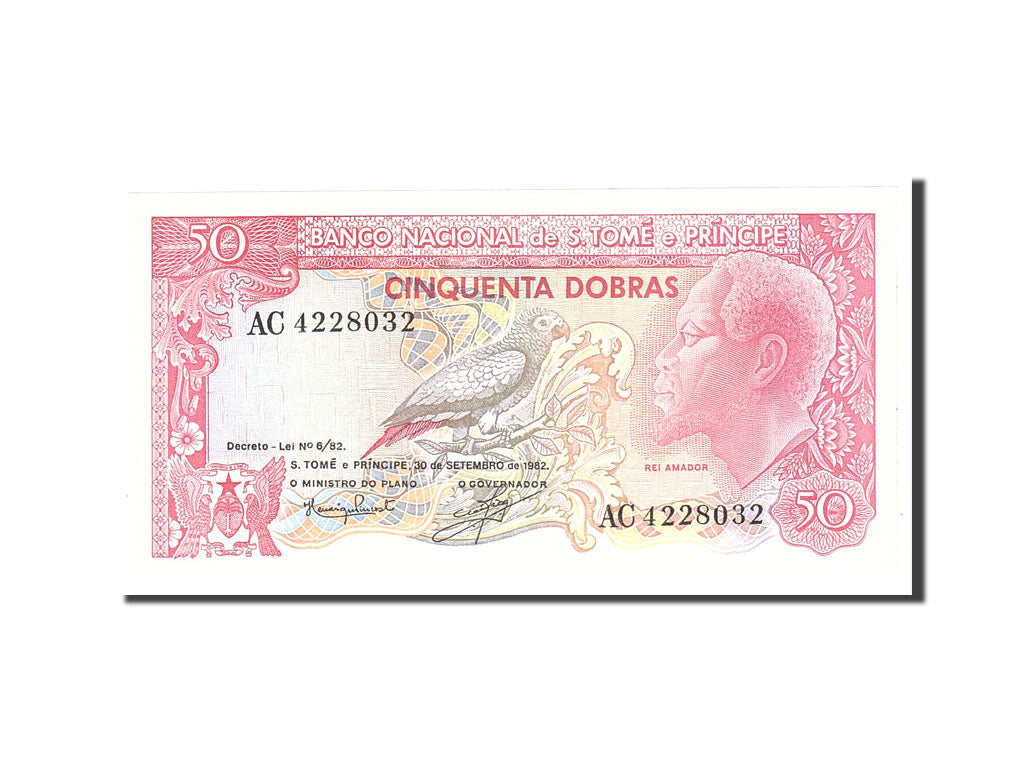 Saint Thomas and Prince, 50 Dobras, 1982, 1982-09-30, KM:56, UNC(65-70)