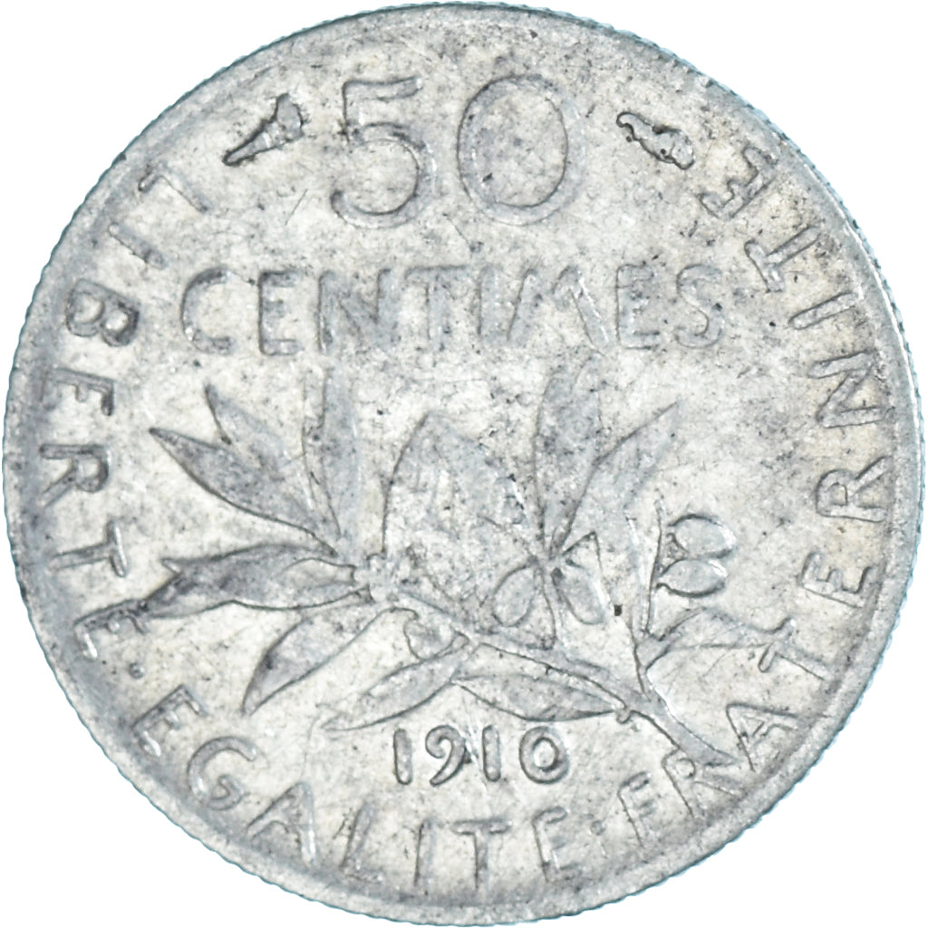 Moneta, Francja, 50 Centimes, 1910