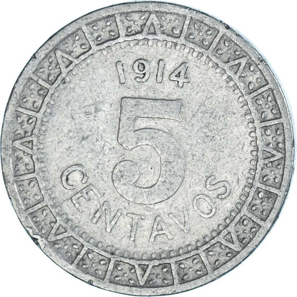 Coin, Mexico, 5 Centavos, 1914