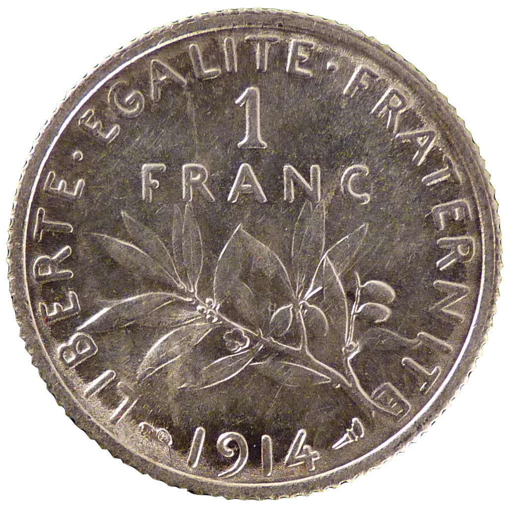 Francia, Semeuse, Franc, 1914, SPL-, Argento, Gadoury:467