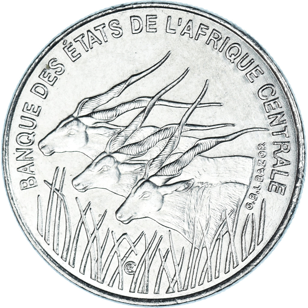 Moneta, Państwa Afryki Środkowej, 100 Francs, 1998