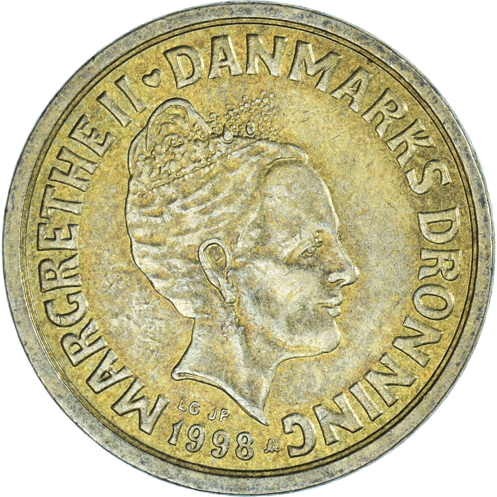 Coin, Denmark, 10 Kroner, 1998