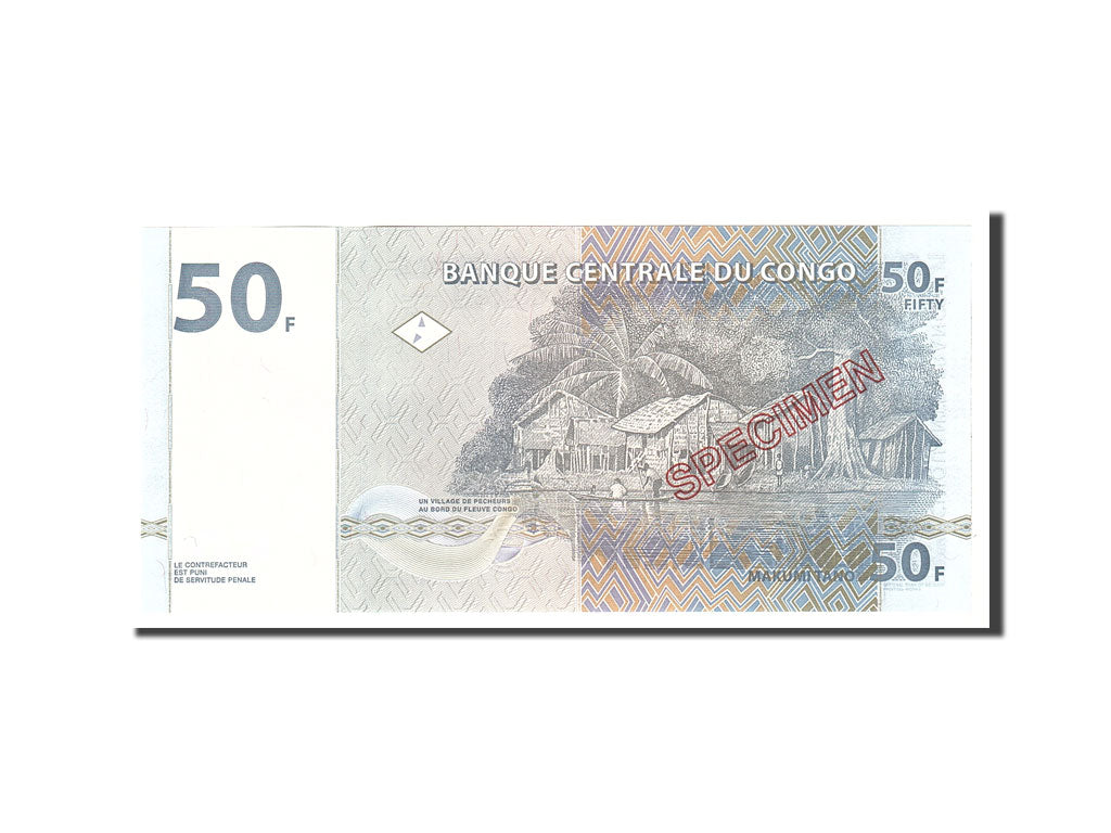 Congo Democratic Republic, 50 Francs, 1997, KM:89s, 1997-11-01, UNC(65-70)