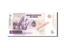 Congo Democratic Republic, 5 Francs, 1997, KM:86s, 1997-11-01, UNC(65-70)
