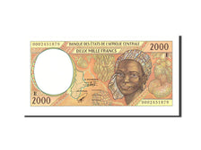 Banknot, Państwa Afryki Środkowej, 2000 Francs, 2000, Undated, KM:203Eg