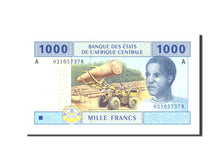 États de l'Afrique centrale, 1000 Francs, 2002, Undated, KM:407A, NEUF