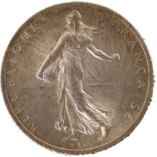 FRANCE, Semeuse, Franc, 1916, Paris, KM #844.1, MS(60-62), Silver, 23, Gadoury..