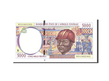 Biljet, Staten van Centraal Afrika, 5000 Francs, 1995, Undated, KM:204Eb, NIEUW