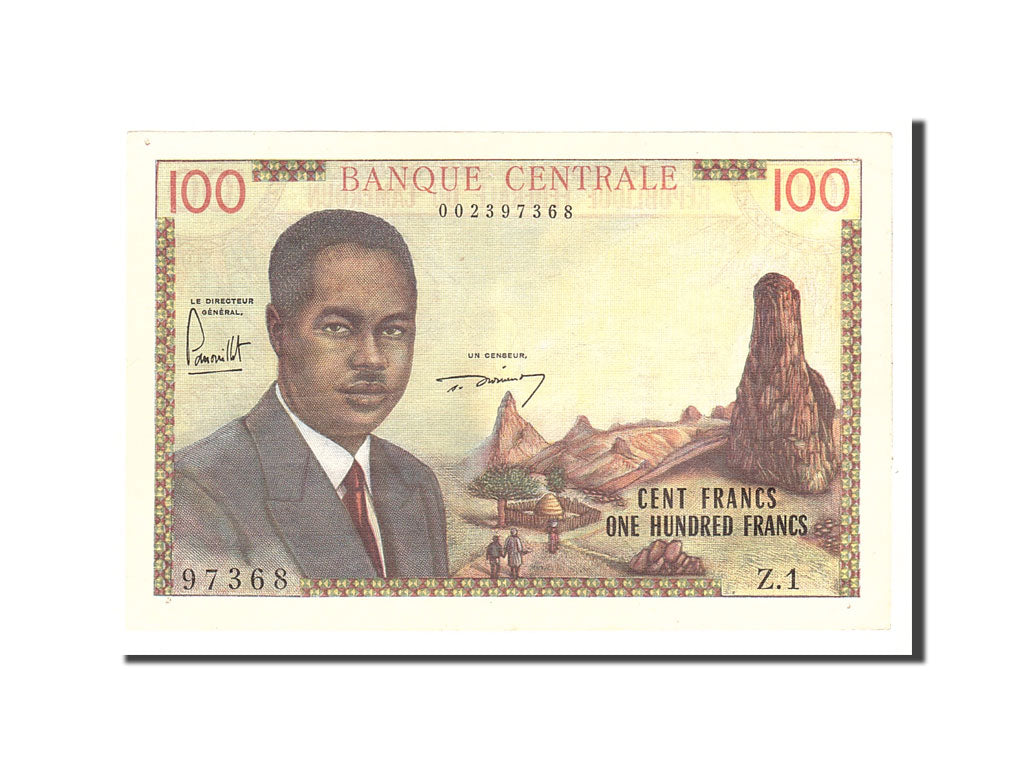 Cameroon, 100 Francs, 1962, KM:10a, Undated, EF(40-45)