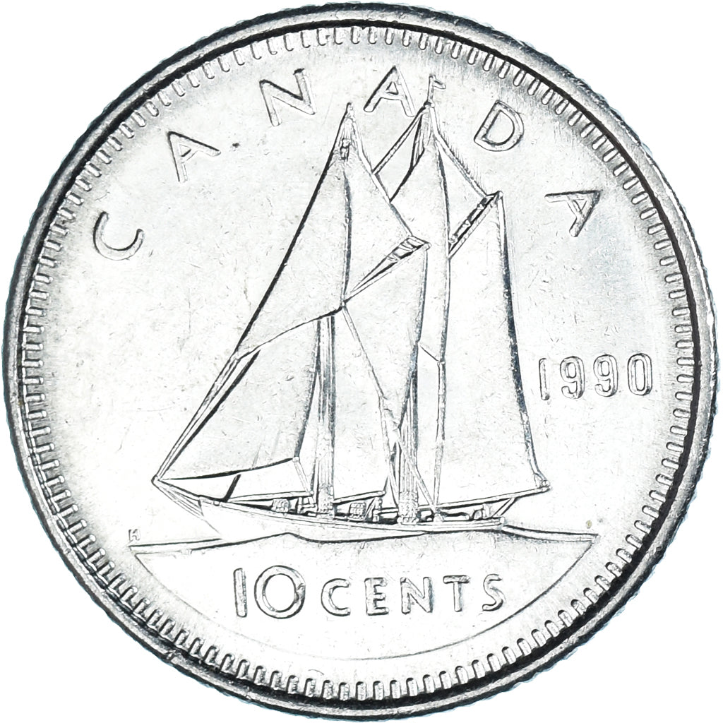 Monnaie, Canada, 10 Cents, 1990