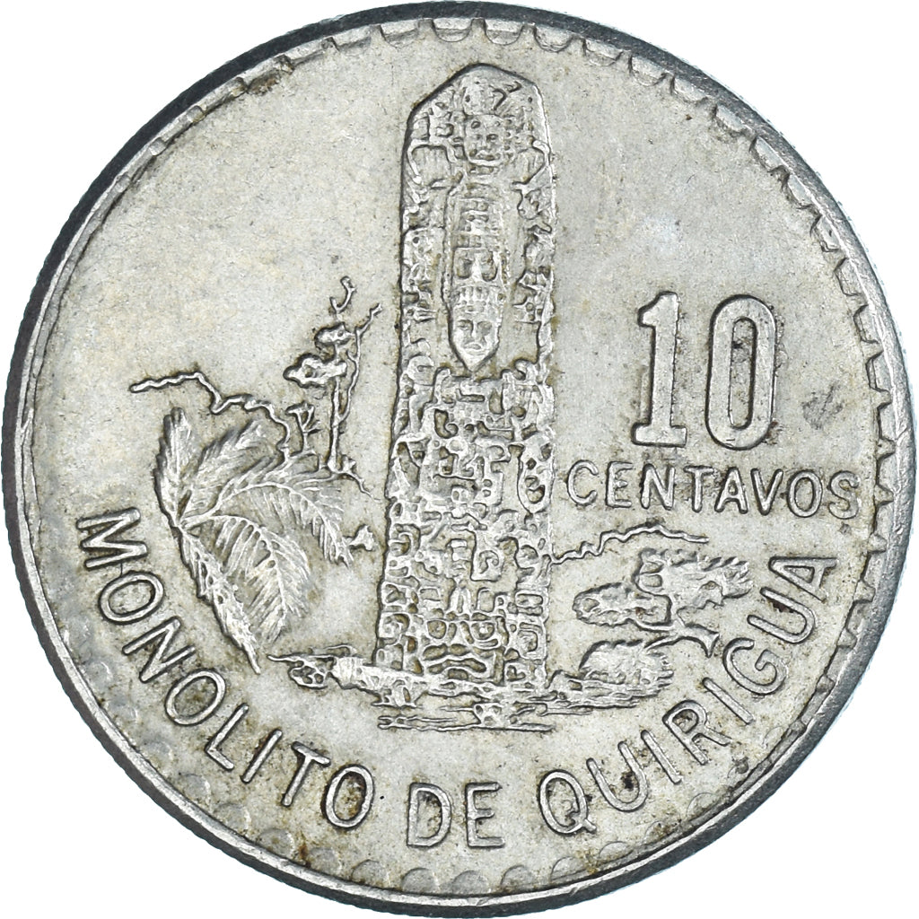 Monnaie, Guatemala, 10 Centavos, 1974