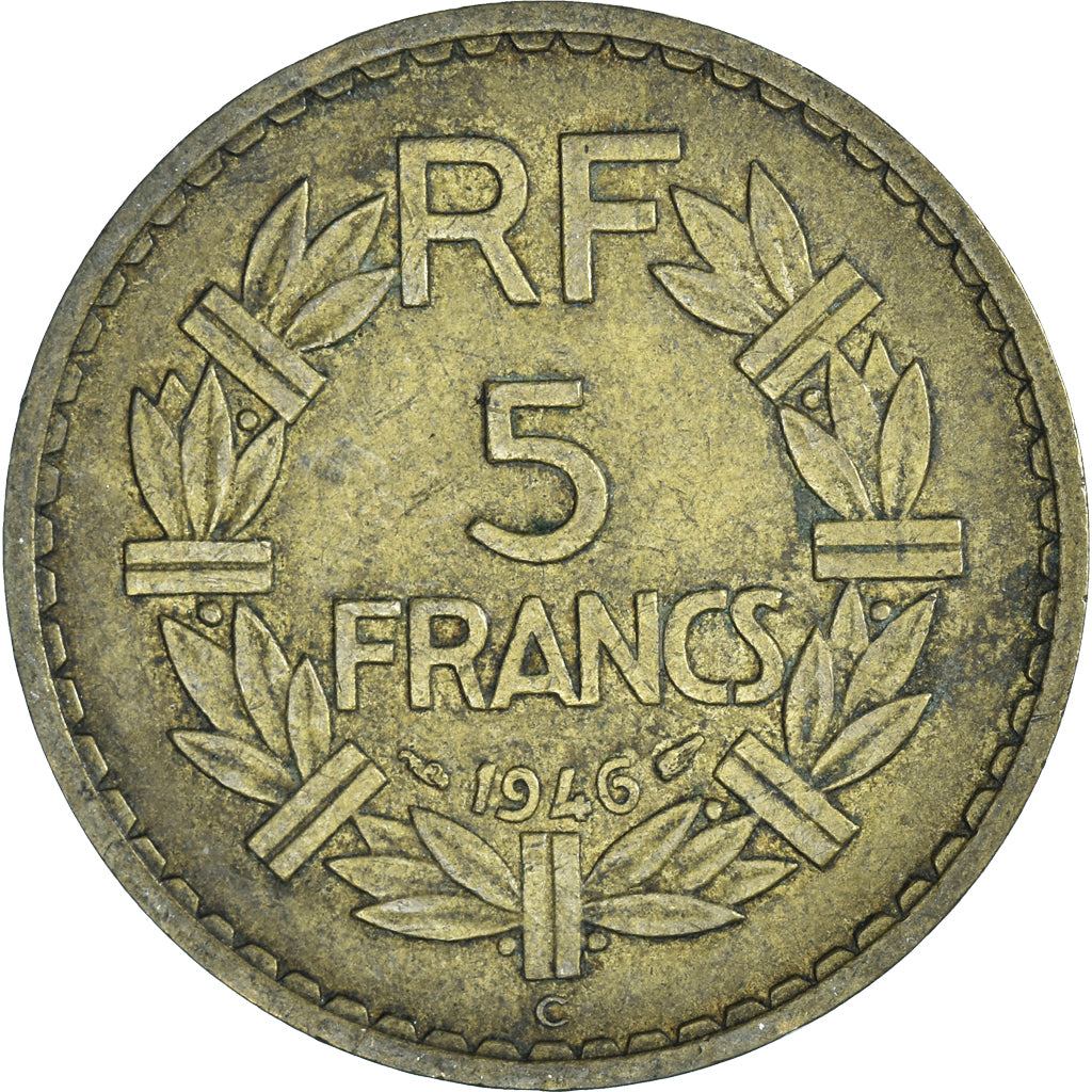Moneda, Francia, 5 Francs, 1946