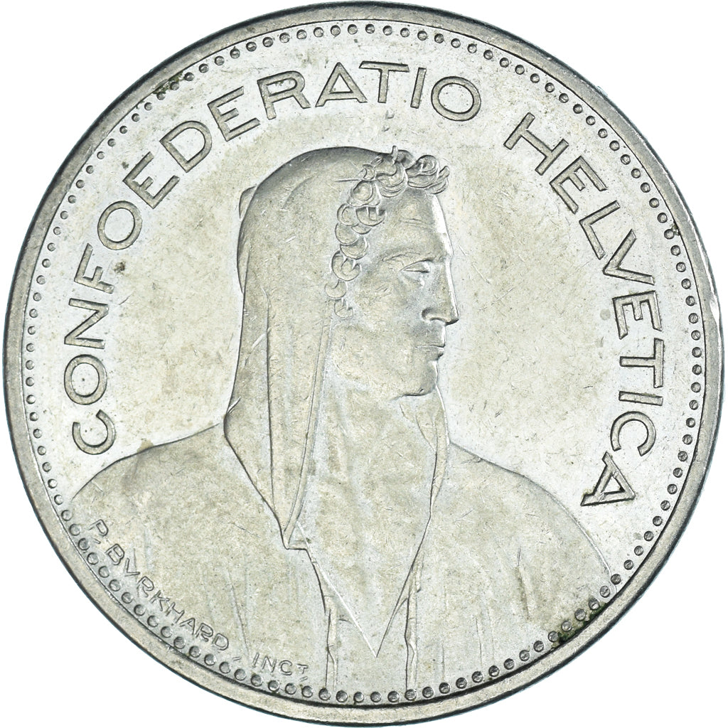 Moneda, Suiza, 5 Francs, 1985